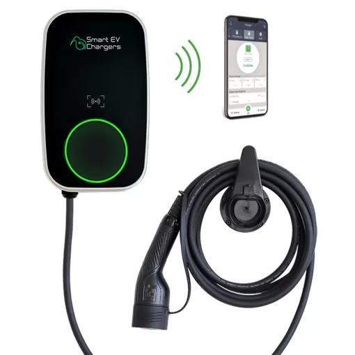 Smart EV Charger wallbox with Type 2 cable and app control